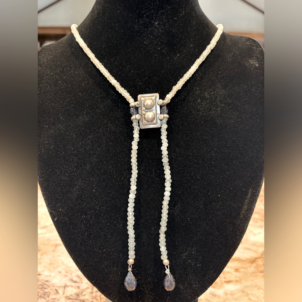 Unique Bead and Silver Necklace